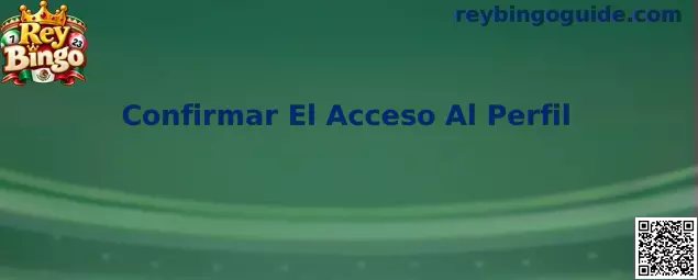Guía de Rey Bingo para confirmar el acceso correcto y seguro al perfil