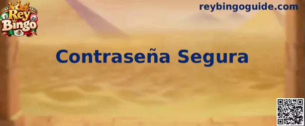 Guía visual de Contraseña Segura para proteger una cuenta de Rey Bingo